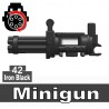 Lego Accessoires Minifig Custom SIDAN TOYS Minigun (mitrailleuse) (Iron Black) (La Petite Brique)