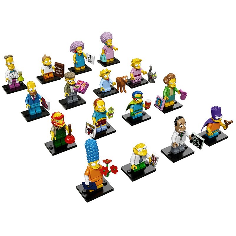the simpsons lego minifigures