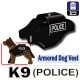 Lego Accessoires Minifig Custom SIDAN TOYS Armored Dog Vest (K9) (POLICE Noir) (La Petite Brique)