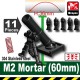 Lego Accessoires Minifig Custom SIDAN TOYS M2 Mortar(60mm) (noir) (La Petite Brique)