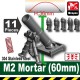 Lego Accessoires Minifig Custom SIDAN TOYS M2 Mortar(60mm) (Iron Black) (La Petite Brique)