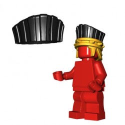 Lego Accessoires Minifig Custom BRICKWARRIORS Plume casque Sea People (Noir) (La Petite Brique)