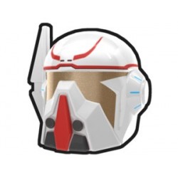 Lego Accessoires Minifig Custom AREALIGHT Shae Vizla Merc White Helmet (La Petite Brique)