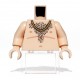 Minifig Torso - Hairy (Light Flesh)