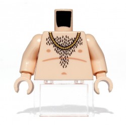 Lego Accessoires Custom CITIZEN BRICK Torse minifig - Poilu (chair) (La Petite Brique)
