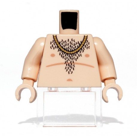 Minifig Torso - Hairy (Light Flesh)