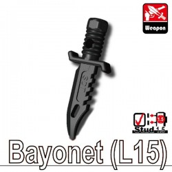 Lego Accessoires Minifig Custom SIDAN TOYS Bayonet L15 (noir) (La Petite Brique)