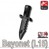 Lego Accessoires Minifig Custom SIDAN TOYS Bayonet L15 (noir) (La Petite Brique)