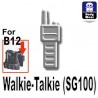 Lego Accessoires Minifig Custom SIDAN TOYS Talkie-Walkie (SG100) (Blanc) (La Petite Brique)