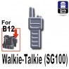 Lego Accessoires Minifig Custom SIDAN TOYS Talkie-Walkie (SG100) (Light Silver) (La Petite Brique)