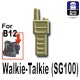 Lego Accessoires Minifig Custom SIDAN TOYS Talkie-Walkie (SG100) (Tan) (La Petite Brique)