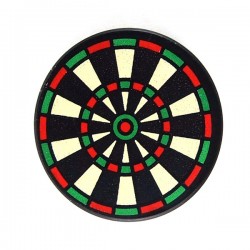 Black Tile, Round 2 x 2 with Dart Board﻿