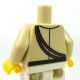 Lego Accessoires Minifig Torse - Chemise, bandana rouge, pistolet (Beige) (La Petite Brique)