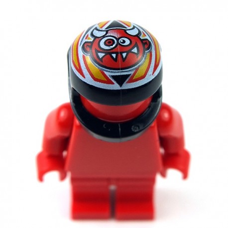 Lego Accessoires Minifig Casque Demon (noir) (La Petite Brique)
