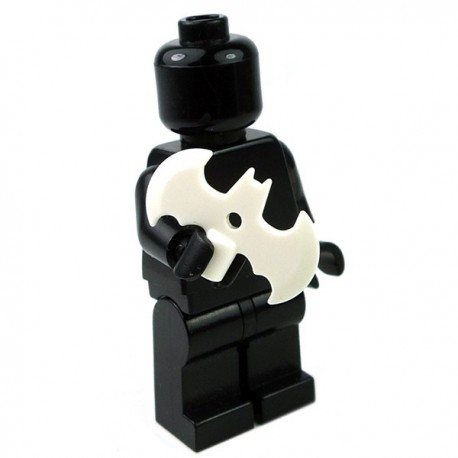 Lego Accessoires Minifig Custom SIDAN TOYS Batarang (Blanc) (La Petite Brique)