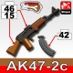 AK47/2C (Pearl Dark Black/Brown) + KA1 (Iron Black)