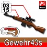 Lego Accessoires Minifig Custom SIDAN TOYS Gewehr43s (Black/Brown) (La Petite Brique)