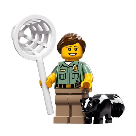 Lego Minifig Serie 15 71011 - l'agent de contrôle des animaux (La Petite Brique)