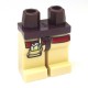 Lego Accessoires Minifig Jambes (Dark Tan), poche avec stylo et papier (Dark Brown) (La Petite Brique)