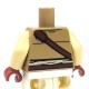 Lego Accessoires Minifig Torse gilet avec trois poches (Dark Tan) (La Petite Brique)