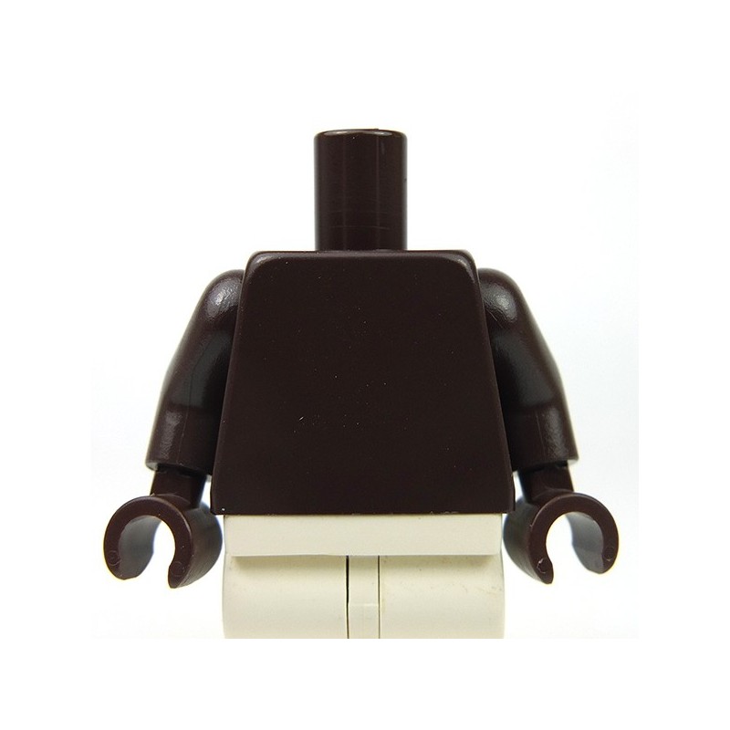 10 x Lego Minifigure Torsos Brown and sand green hands dark gray arms