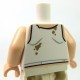 White Torso Tank Top with Dark Tan Stains, Light Flesh Arms, Light Flesh Hands