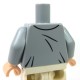 Lego Accessoires Minifig Torse - veste avec gilet, cravate, insigne (Light Bluish Gray) (La Petite Brique)