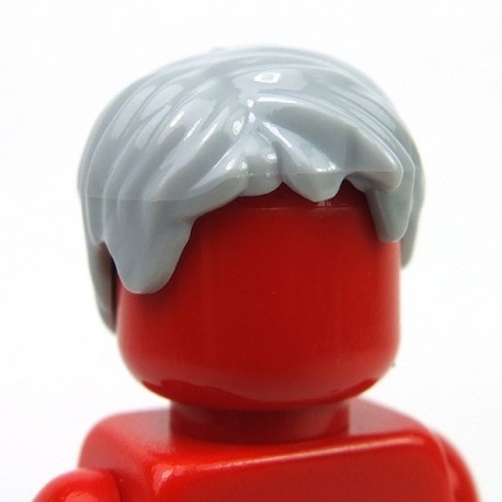 Light Bluish Gray Hair Female Short Tousled with Side Parts Minifig LEGO