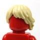 Lego Accessoires Minifig Cheveux ébouriffés aplatis (Tan)﻿ (La Petite Brique)