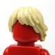 Tan Minifig, Hair Tousled and Layered