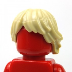 Tan Minifig, Hair Tousled and Layered