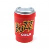 Red Minifig, Utensil Cup, Take Out Cup with Metallic Silver Lid BUZZ COLA