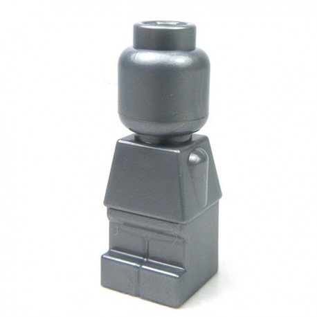 Lego Accessoires Minifig Statuette Microfig (Flat Silver) (La Petite Brique)