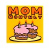 Bright Light Orange Tile 2 x 2 "MOM MONTHLY"