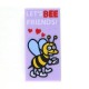 Lego Accessoires Minifig Carte "Let's Bee Friends" - Tile 1x2 (Lavande) (La Petite Brique)