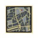 Tan Tile 2x2 Street Level Map & Red 'X'