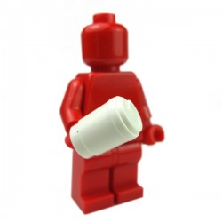 White Minifig, Utensil Cup, Take Out Cup