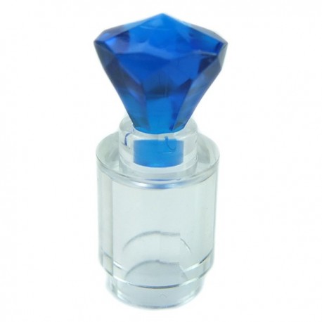 Bottle with lid (Trans-Dark Blue)﻿