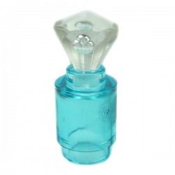 Bottle with lid (Trans-Light Blue / Clear)﻿