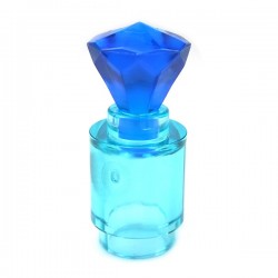 Bottle with lid (Trans-Light Blue / Trans-Dark Blue)﻿