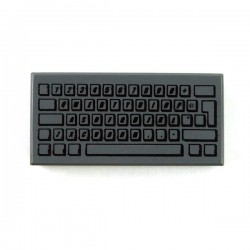 Lego Accessoires Minifig Clavier Ordinateur - Tile 1x2 (Dark Bluish Gray) (La Petite Brique)