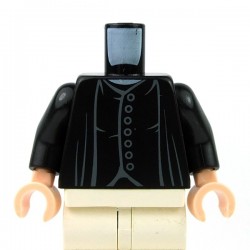 Lego Accessoires Minifig Torse - 7 boutons (noir) (La Petite Brique)