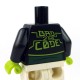 Lego Accessoires Minifig Torse - Veste ouverte sur t-shirt avec Alien (noir) (La Petite Brique)