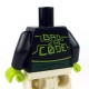 Lego Accessoires Minifig Torse - Veste ouverte sur t-shirt avec Alien (noir) (La Petite Brique)