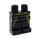 Lego Accessoires Minifig Jambes avec circuit et ceinture (Noir) (La Petite Brique)