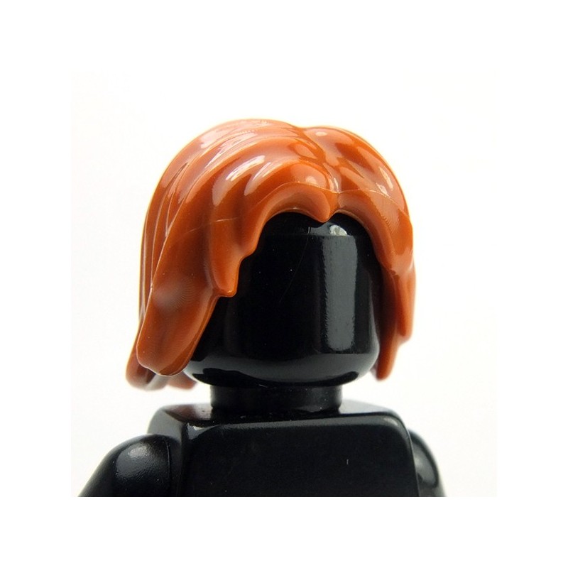 Lego 1x Minifig cheveux coiffure hair long dark orange foncé 85974 NEUF 