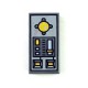 Tile 1x2 - Vehicle Control Panel (Dark Bluish Gray)