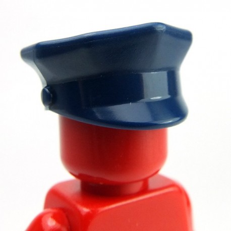 Lego Accessoires Minifig Casquette de Police (Dark Blue)﻿ (La Petite Brique)