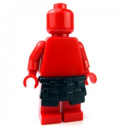 Lego Accessoires Minifig Custom BRICKWARRIORS Kusazuri Samurai (Noir) (La Petite Brique)