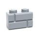 Lego Accessoires Brique 1x2 Modified (with Masonry Profile) LIGHT BLUISG GRAY (La Petite Brique)